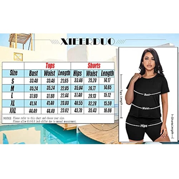 Women 2pieces workout set tie dye  shorts and short sleeve shirt/size L - Picture 6 of 6